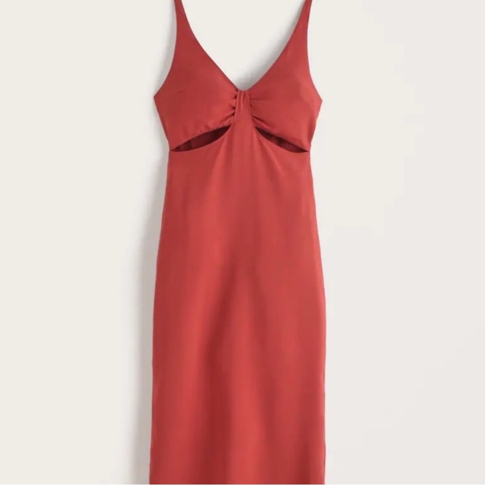 Elegant Rust Dress